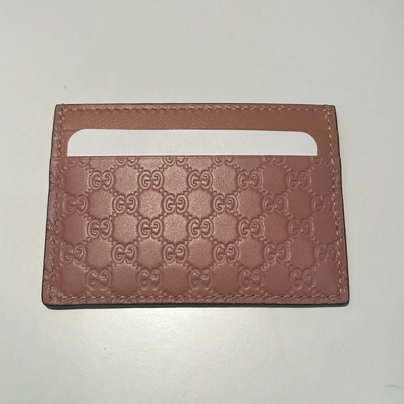 SOLD - Gucci Microguccissima Pattern Leather Card Holder NEW - Picture 5 of 7